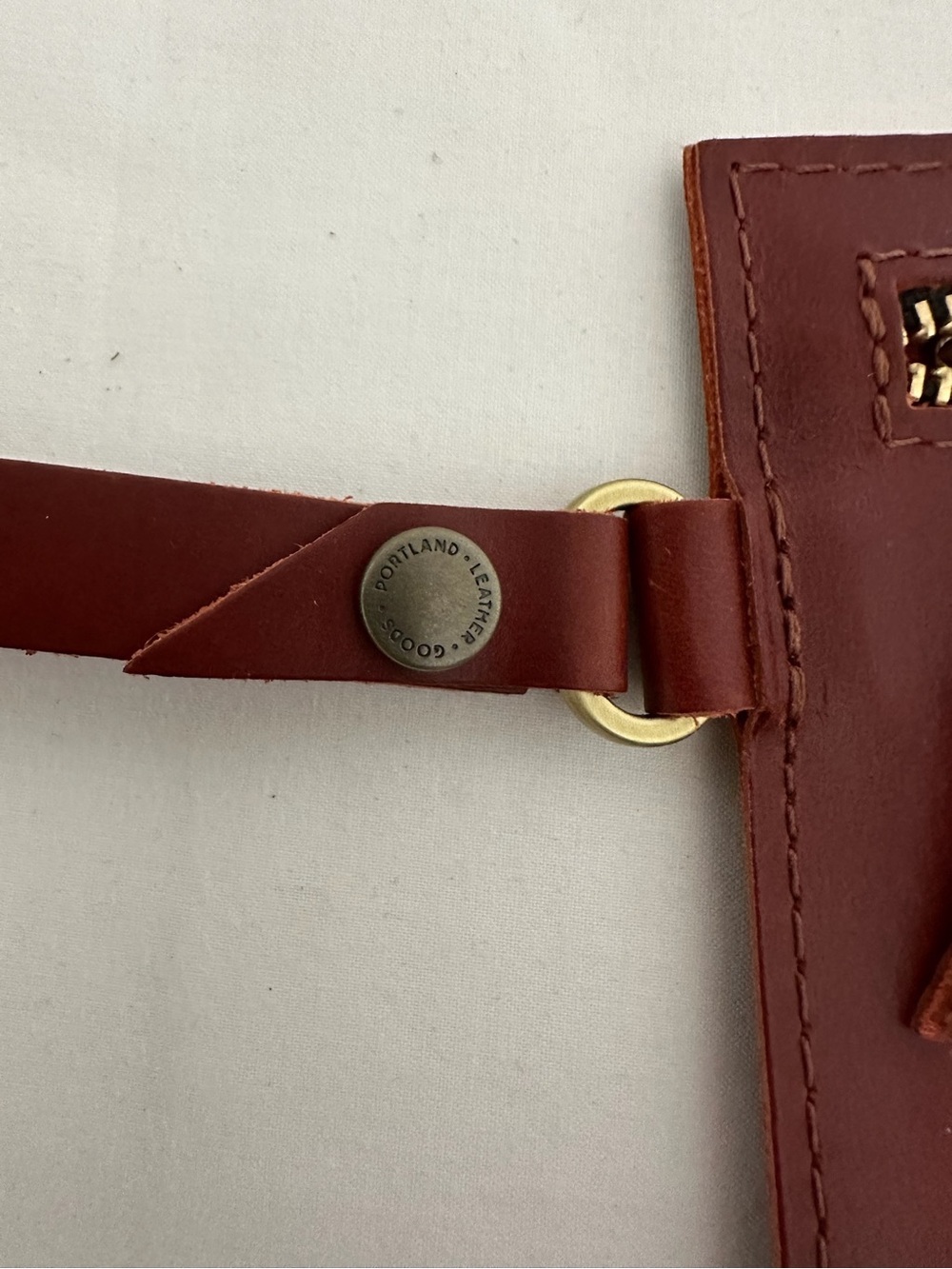 NEW Portland Leather Goods Adriana Pouch Shade Possibly Madrone Wristlet - Picture 13 of 13